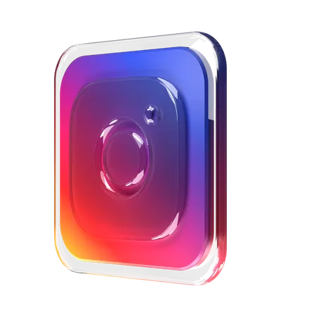 Free Instagram  3D Logo