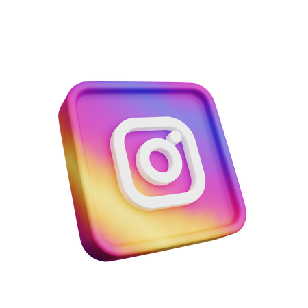 Free Instagram  3D Logo