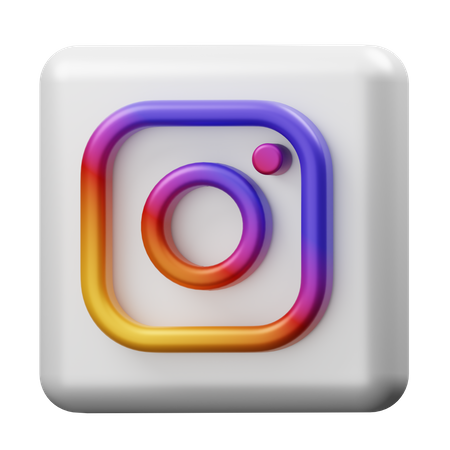 Free Instagram  3D Logo