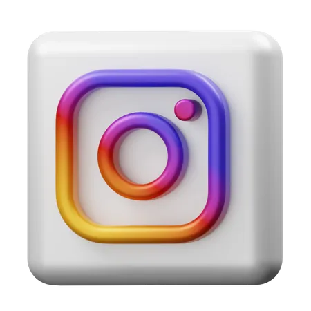 Free Instagram  3D Logo