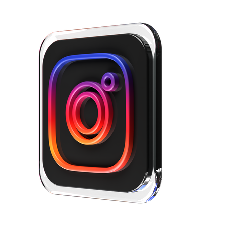 Free Instagram  3D Logo