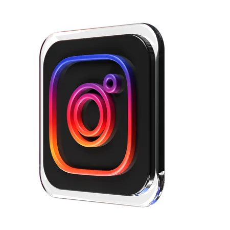 Free Instagram  3D Logo