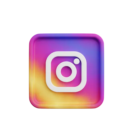 Free Instagram  3D Logo