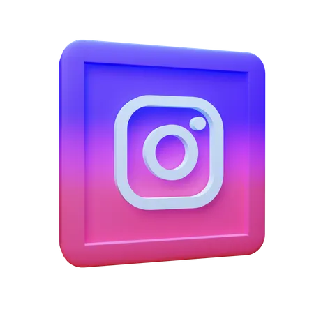 Free Instagram  3D Logo