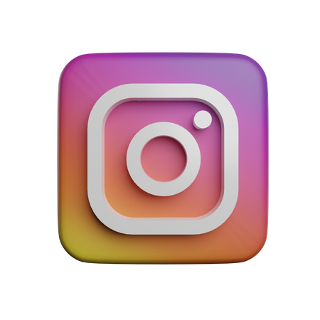 Free Instagram  3D Logo