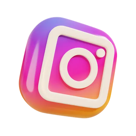 Free Instagram  3D Logo