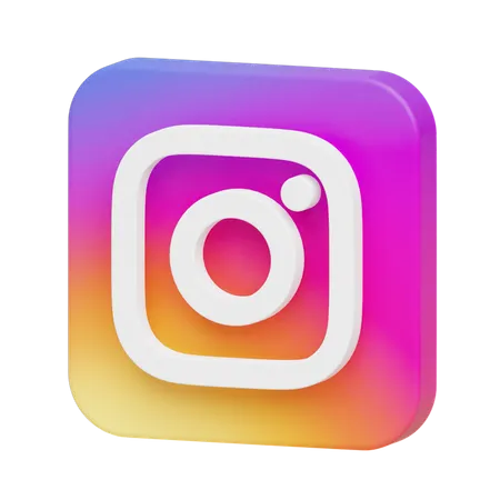 Free Instagram  3D Logo