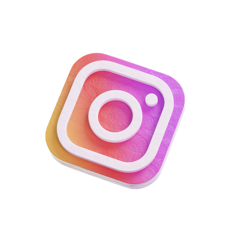 Free Instagram  3D Icon