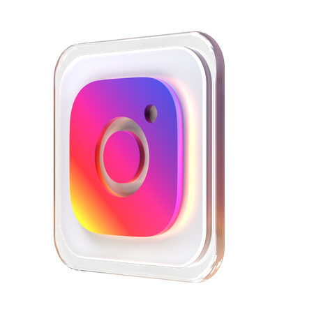 Free Instagram  3D Icon