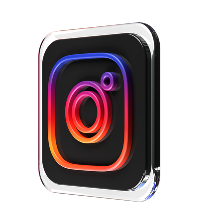 Free Instagram  3D Icon