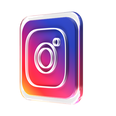 Instagram 3D Icon download in PNG, OBJ or Blend format