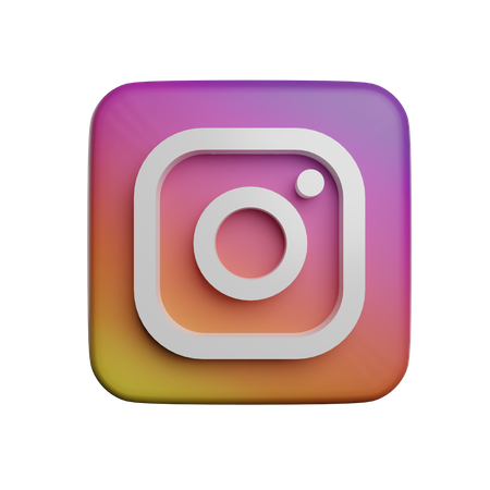 Free Instagram logo Logo 3D Icon download in PNG, OBJ or Blend format