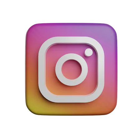 Free Instagram  3D Logo