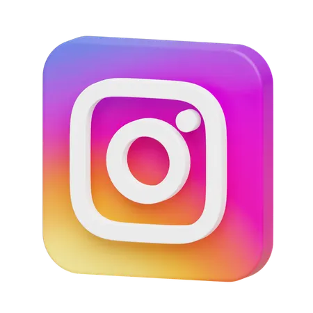 Free Logo instagram  3D Illustration