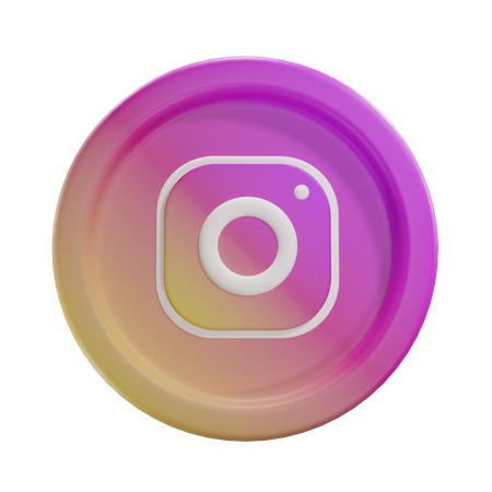 Free Instagram 3D Icon