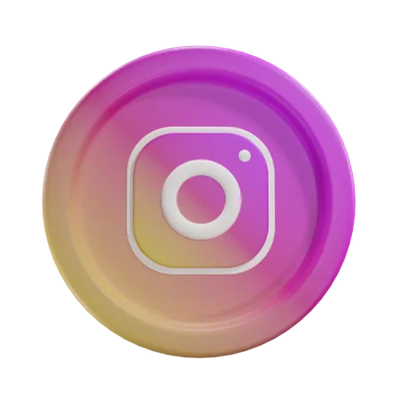 Free Instagram 3D Icon