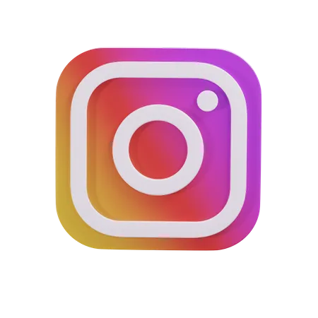 Free Instagram logo  3D Icon