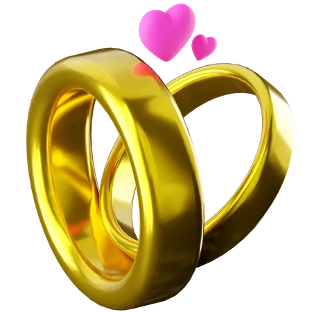 Free Intertwined Rings 3D Icon