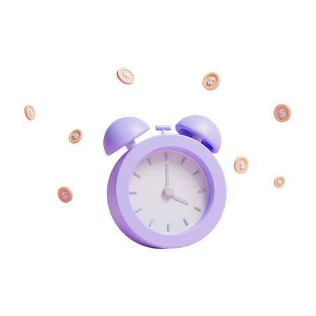 Free Investment Time  3D Icon