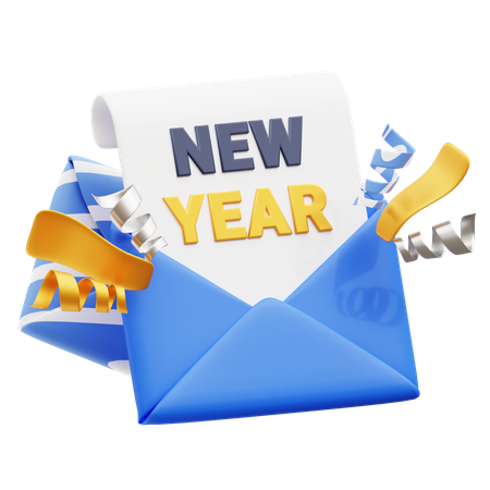 Free Invitación de año nuevo  3D Icon