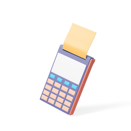 Free Invoice Machine  3D Icon