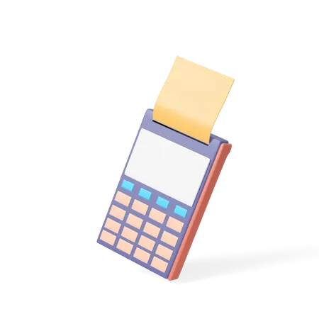 Free Invoice Machine  3D Icon