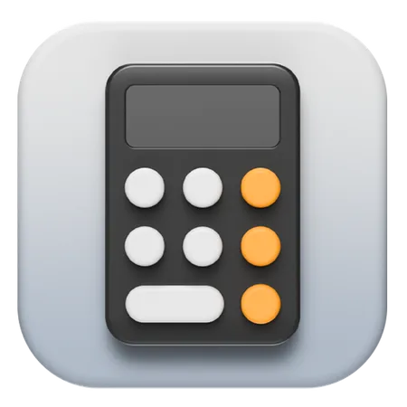 Free IOS calculator  3D Logo