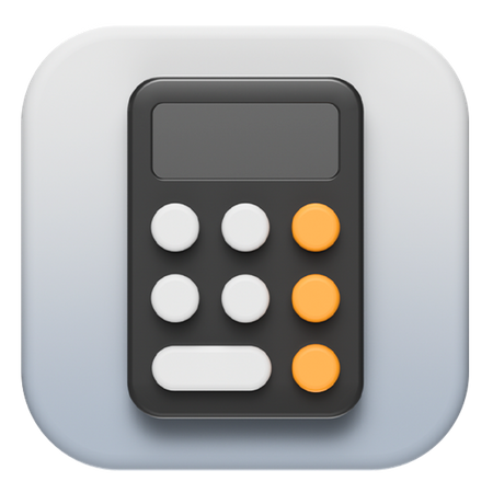 Free IOS calculator  3D Icon