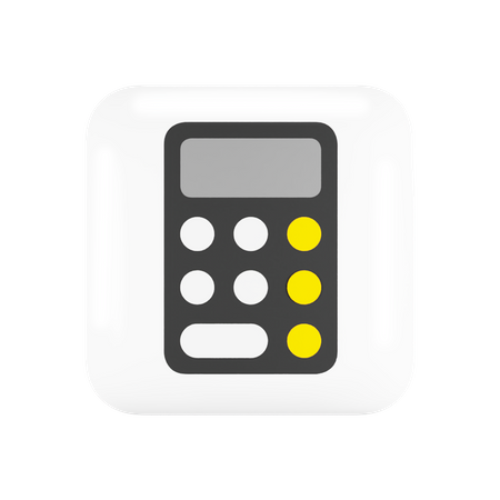 Free Ios Calculator  3D Logo