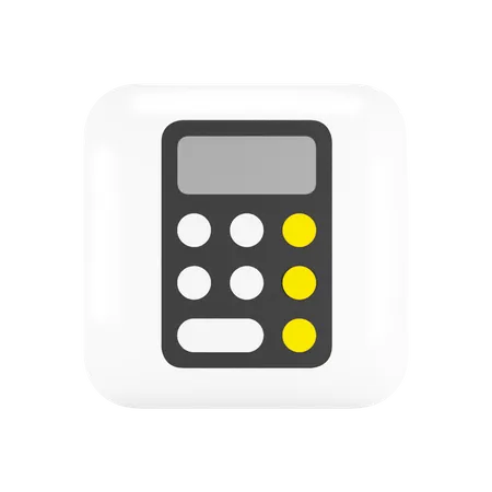 Free Ios Calculator  3D Logo