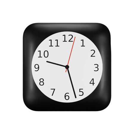 Free Ios Clock Application  3D Logo