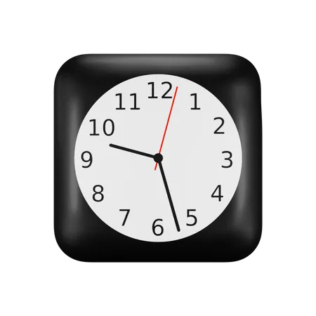 Free Ios Clock Application Logo 3D Illustration