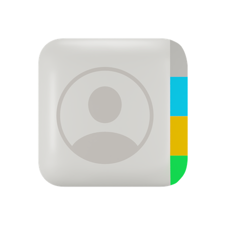Free Ios Contacts  3D Logo