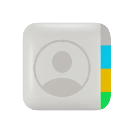 Free Ios Contacts  3D Logo