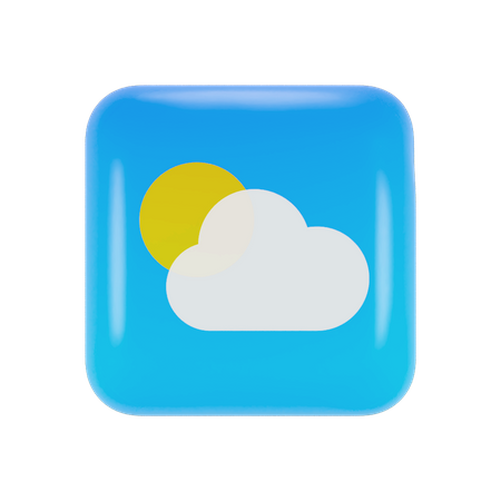 Free Météo iOS  3D Logo