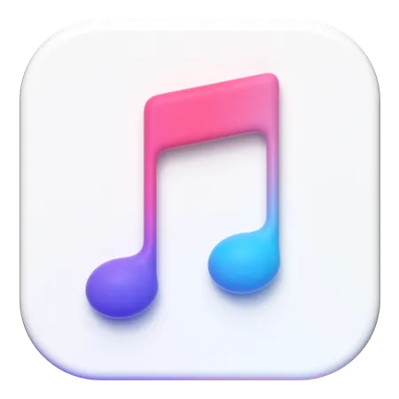 Free Ios Music  3D Logo
