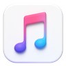 3d mac os music logo emoji 3d