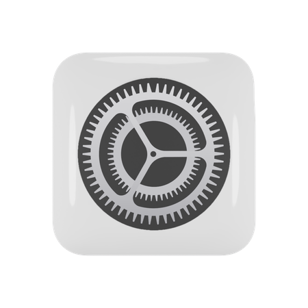 Free Ios Settings  3D Logo