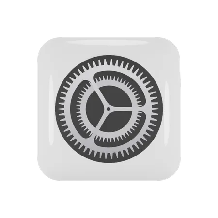 Free Ios Settings  3D Logo