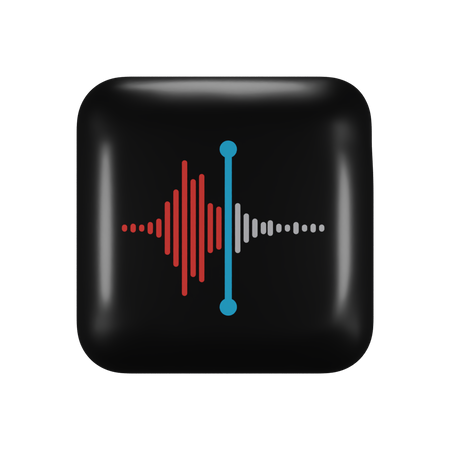Free Ios Voice Memo  3D Logo