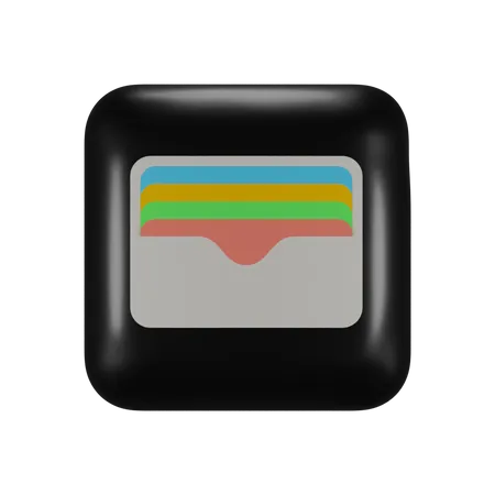 Free Ios Wallet Application logo  3D Logo