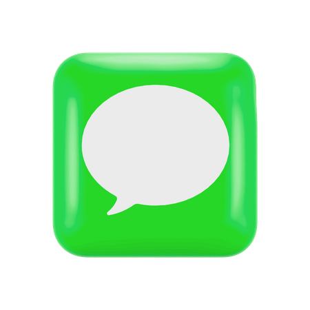 Free Iphone messages app  3D Logo