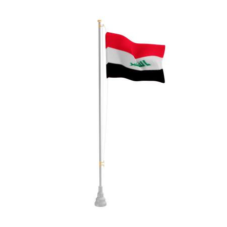 Free Irak  3D Flag