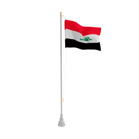 Free Irak  3D Flag