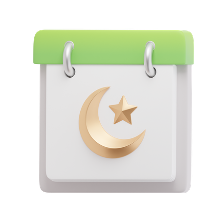 Free Islamic Calendar  3D Icon