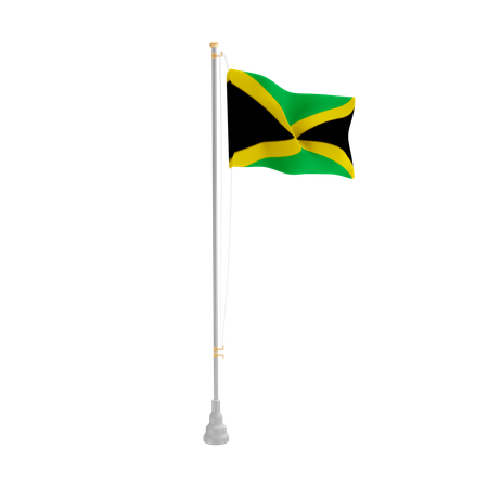 Free Jamaica  3D Flag