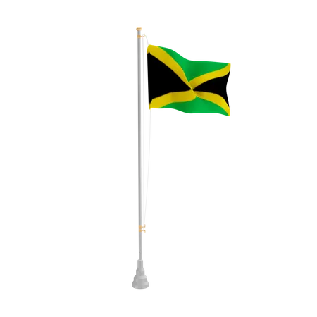 Free Jamaica  3D Flag