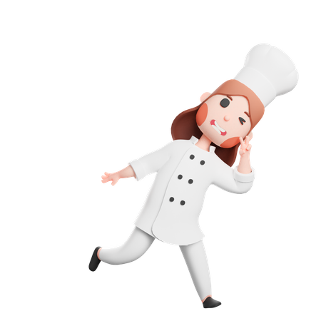 Free Jeune chef mignon  3D Icon