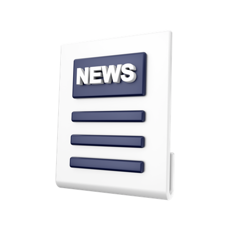 Free Jornal  3D Icon