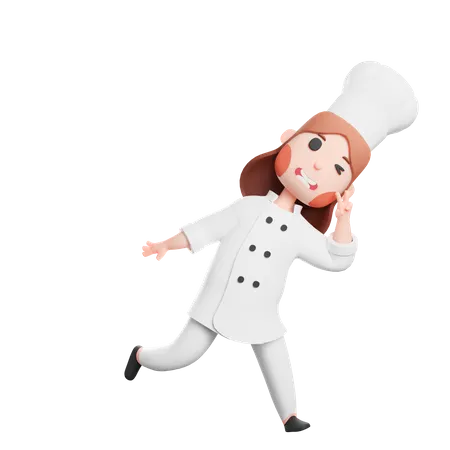 Free Joven lindo chef  3D Illustration